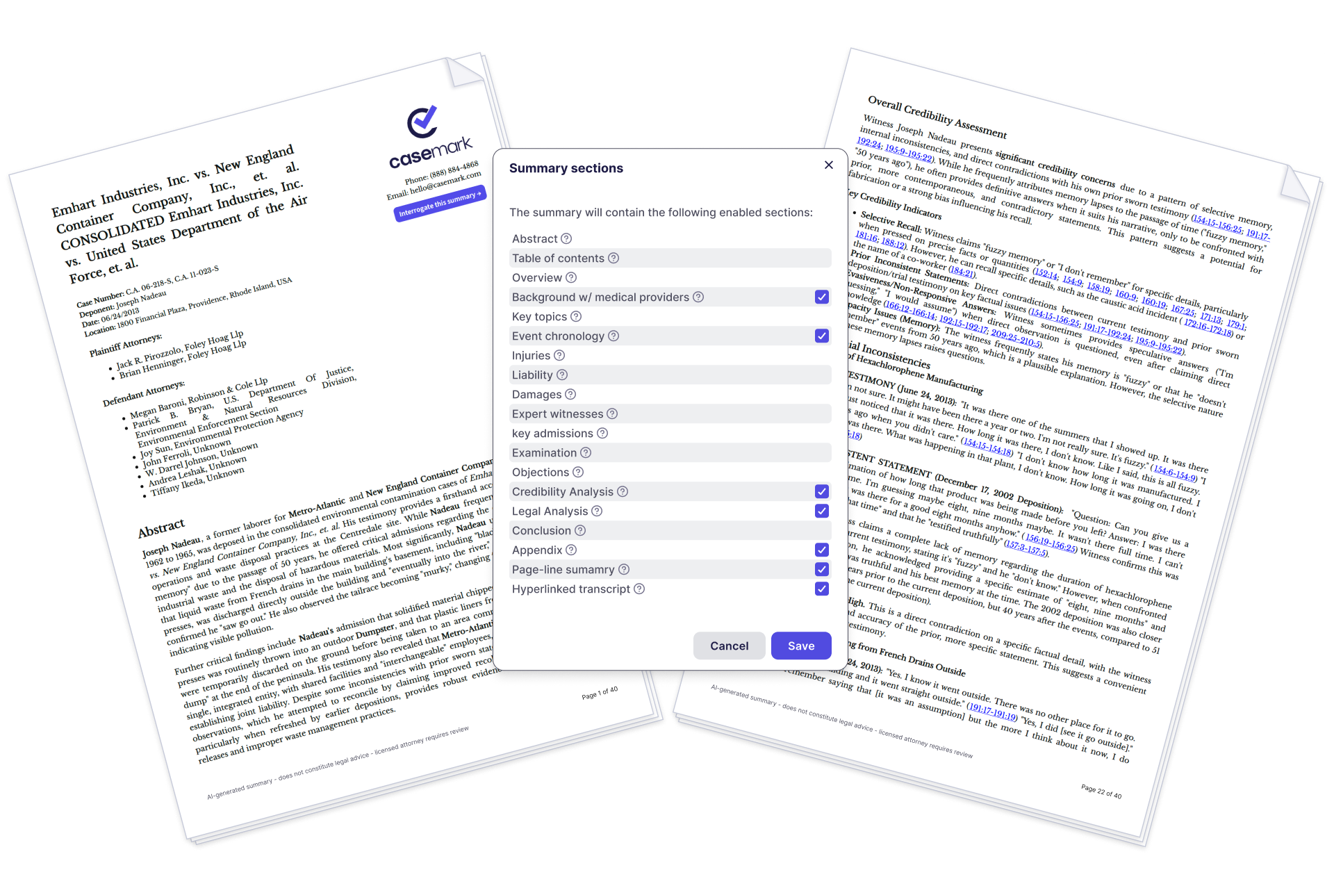 Introducing Deposition Analysis