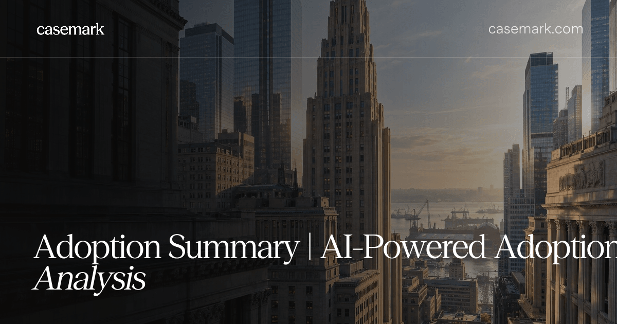 Adoption Summary | AI-Powered Adoption Law Analysis