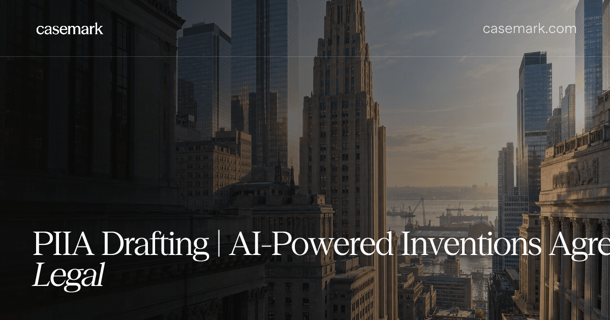 PIIA Drafting | AI-Powered Inventions Agreements for Legal